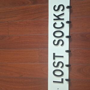 Lost Socks Sign by Hearth and Hand Magnolia Laundry Sign White and Black